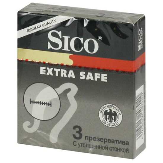 Презервативы Sico (Сико) extra safe с утолщенной стенкой №3